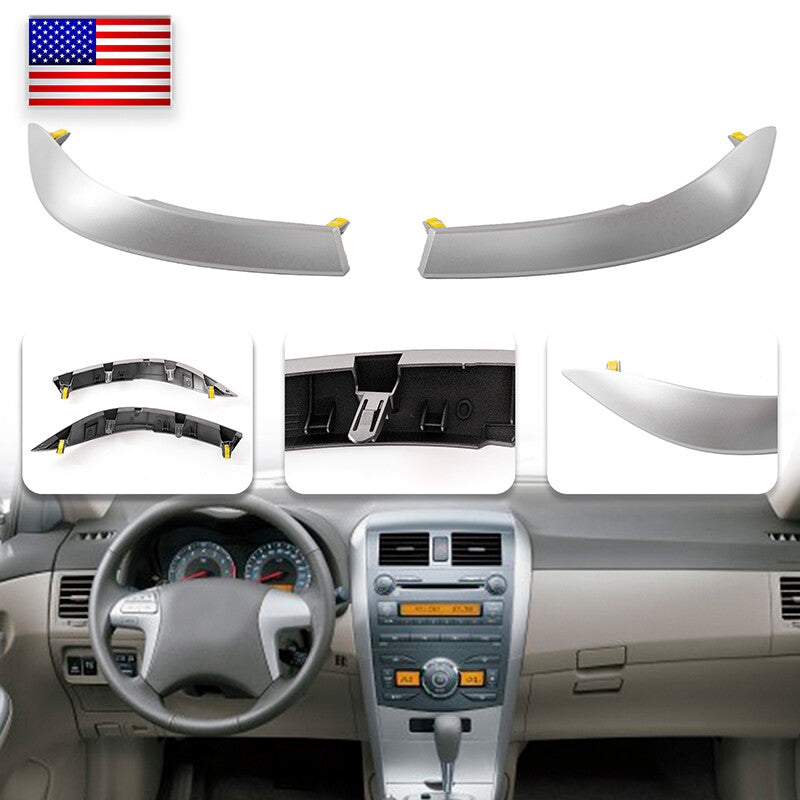 Suitable for 2009-2013 for Toyota for Corolla center dashboard air conditioning socket ventilation panel strip trim