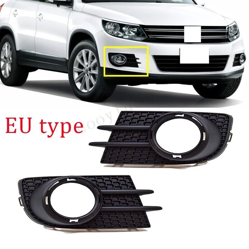 Dual fog light grille cover for Volkswagen for Tiguan 5N Europ (2012, 2013, 2014, 2015 - 2018)
