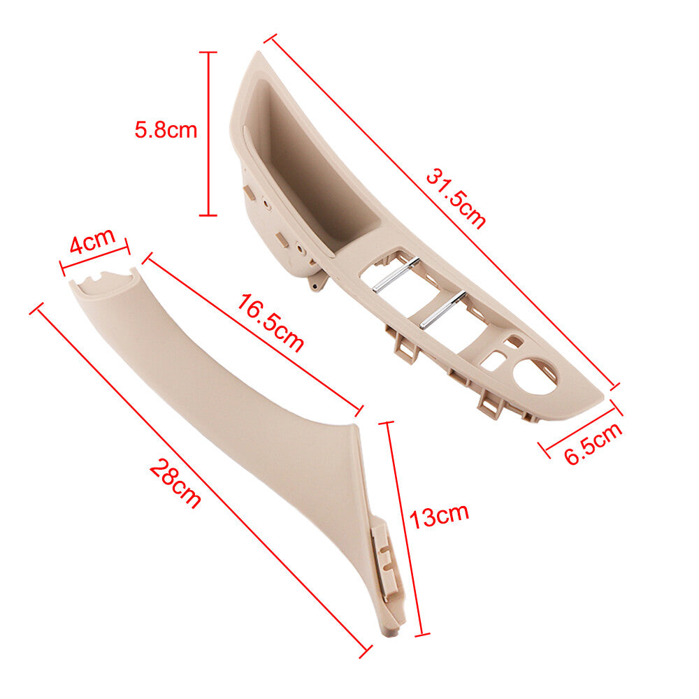7-Piece Door Handle Window Lift Switch Button Frame Panel Cover for BMW F10 F18 LHD