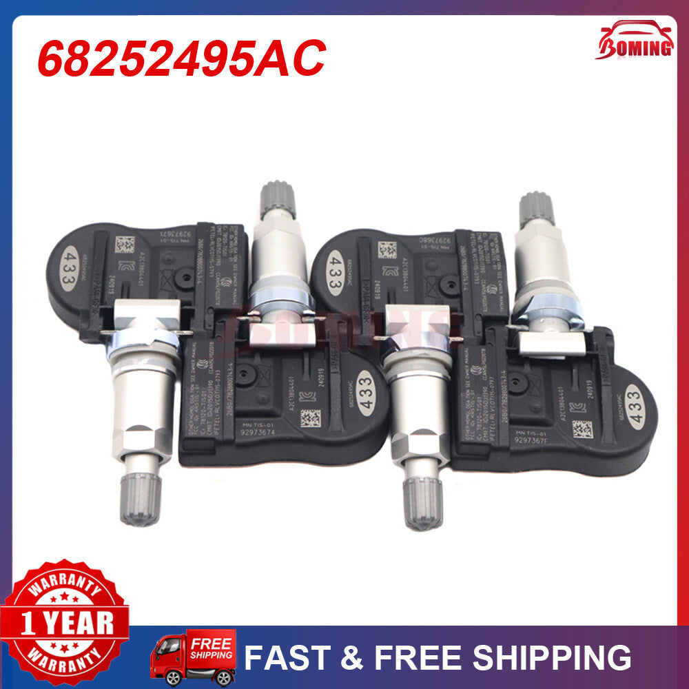 4 Tire Pressure Monitoring System (TPMS) for Dodge Durango 2018-20 68252495AC
