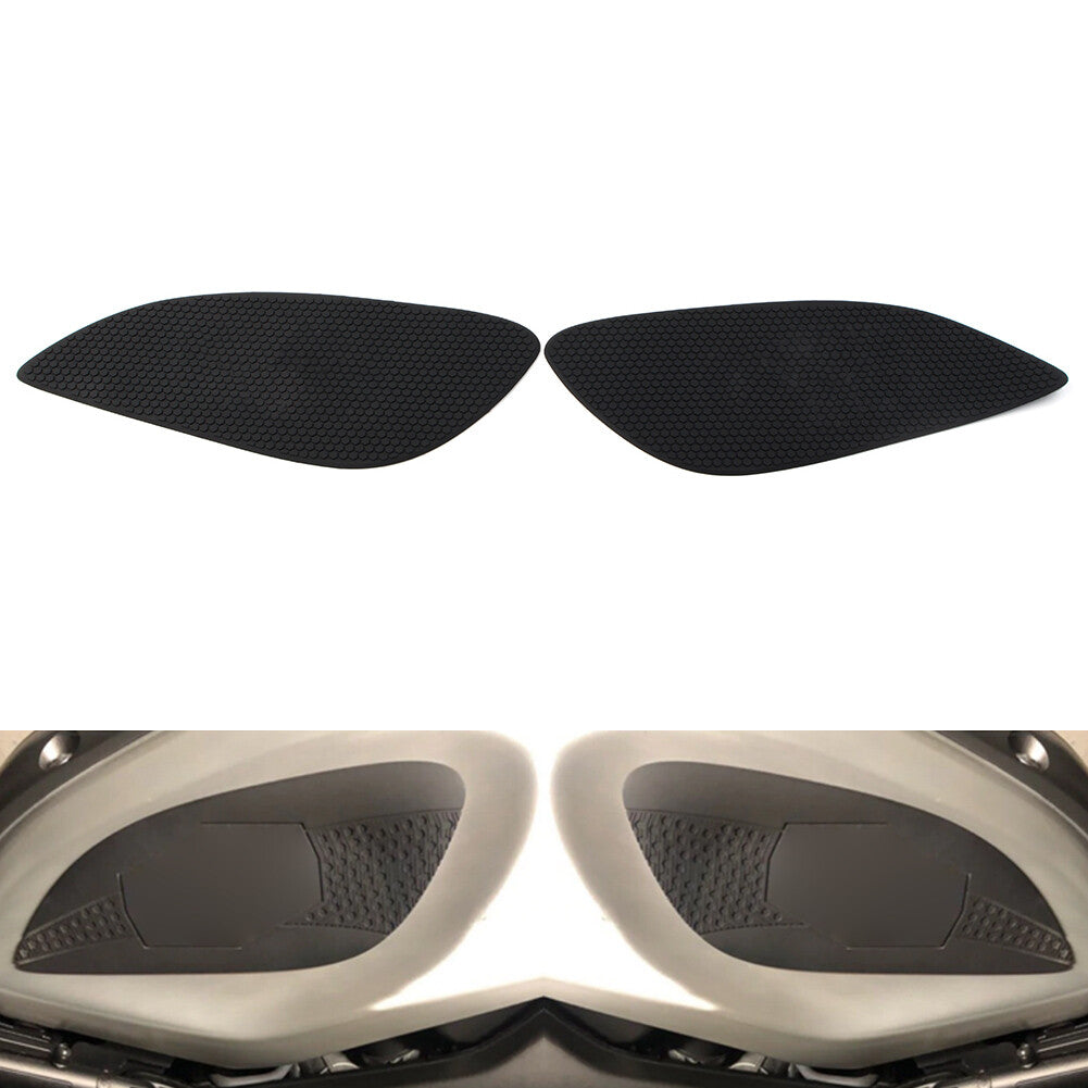 Pair Slip Sticker Traction Side Gas Fuel Tank Pad Fit for YAMAHA XSR155 Black