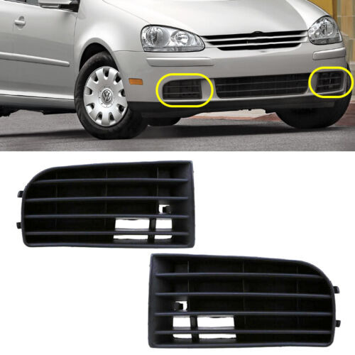 Suitable for Volkswagen for Golf Rabbit 2004-2009 dual front bumper lower fog light grille cover