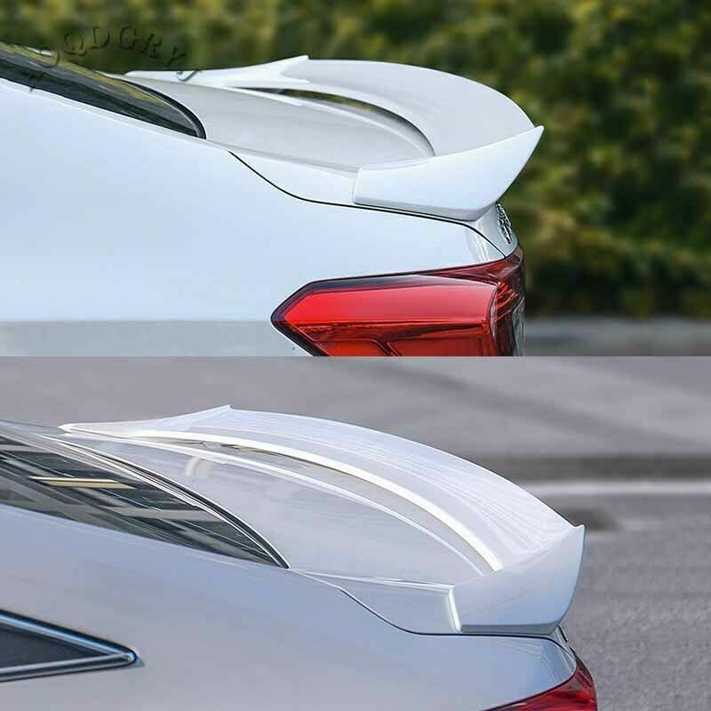 1P White Rear Door Trunk Spoiler Wing Cover Trim for HONDA 10th ACCORD 2018-2021
