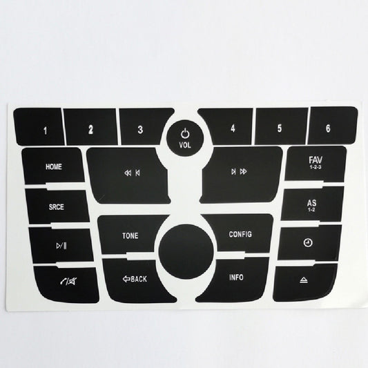 Radio Audio Button Repair Decal Sticker Black for Buick Verano 2012-2015/ Encore