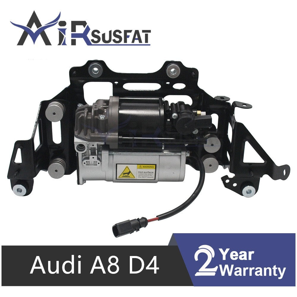 for Audi for A8 D4 4H for A8 Quattro 2011-2018 Air Suspension Compressor Pump w/Bracket