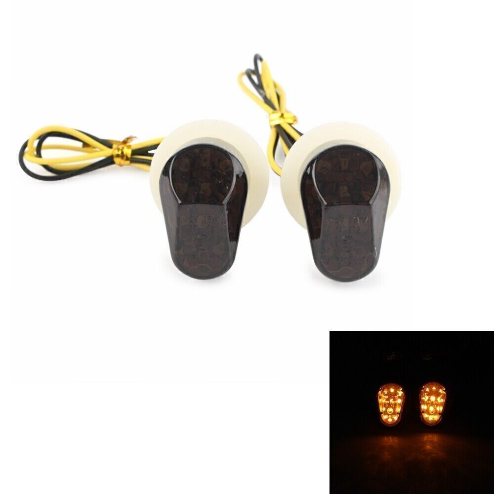 LED Turn Signal Light Indicator Amber Lamp Clear Lens Fit for Yamaha YZF R1 R6 R6S