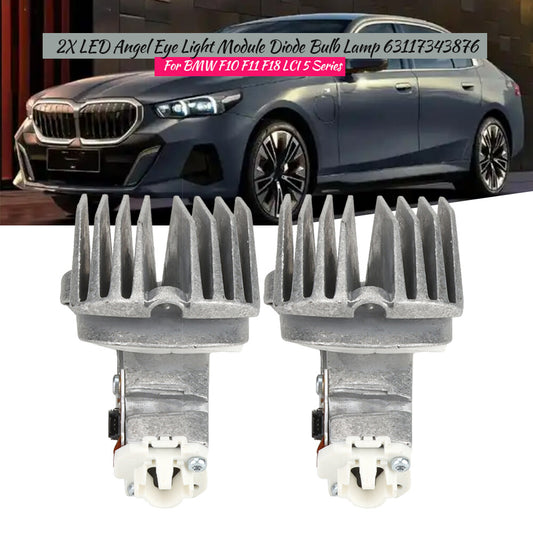 2-pack of LED Angel Eye DRL light modules for 14-16 year old for BMW 5 Series (528i, 535i, 550i)