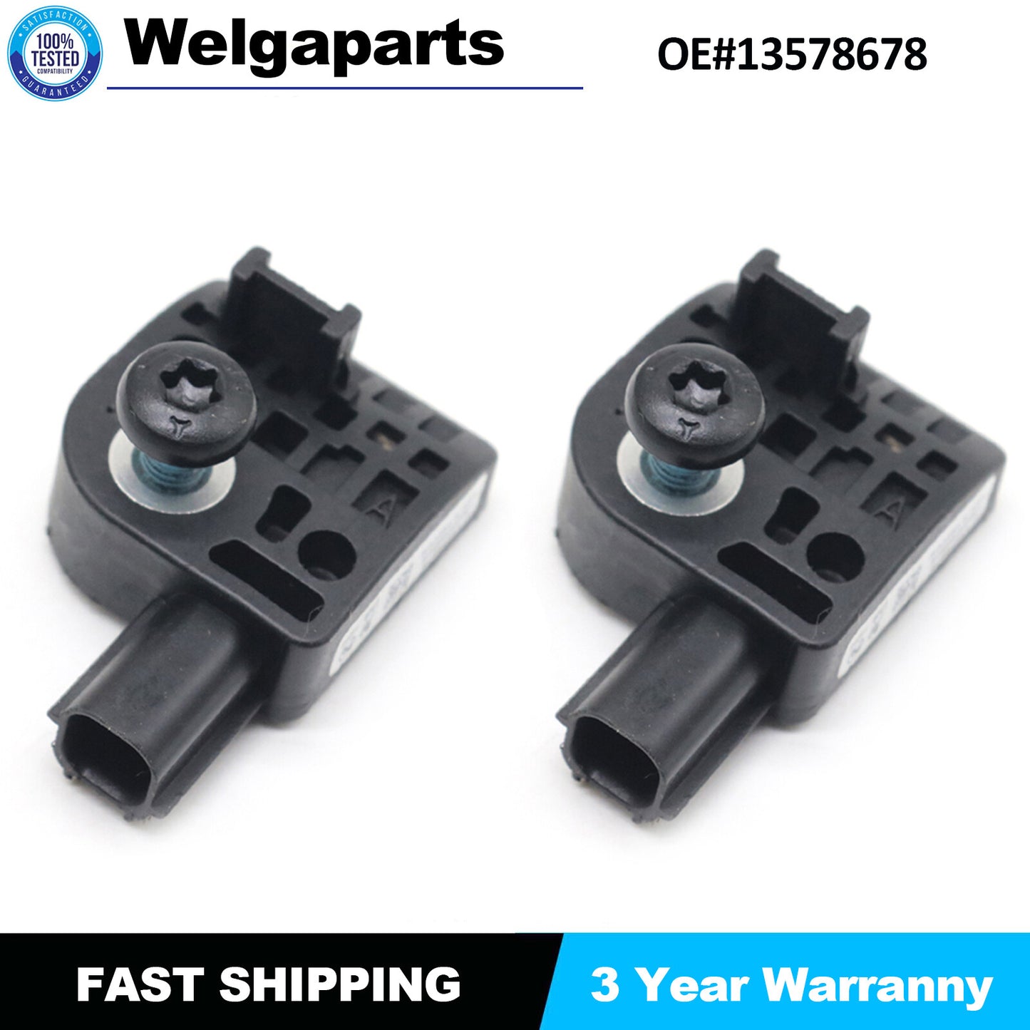2X Impact Sensor 13578678 for Buick for Chevrolet for Escalade Camaro Silverado for Sierra
