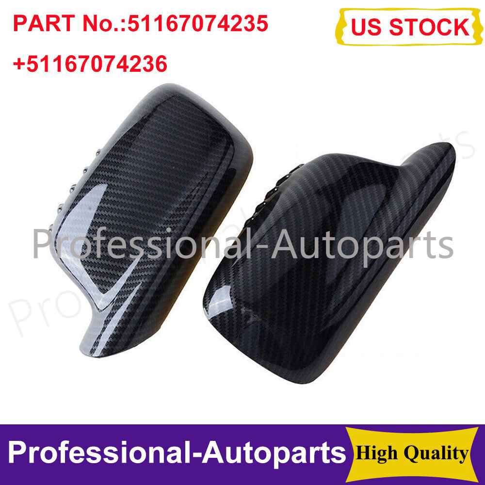 Carbon Fiber Mirror Cover for BMW E46 330Ci 325Ci E65 E66 750i 750Li 760i 760Li