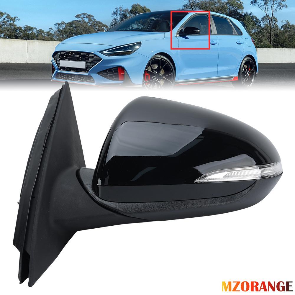F¨¹r for Hyundai I30 PD 2018-2024 Spiegelglas Au?enspiegel Mit Blinker Link Schwarz