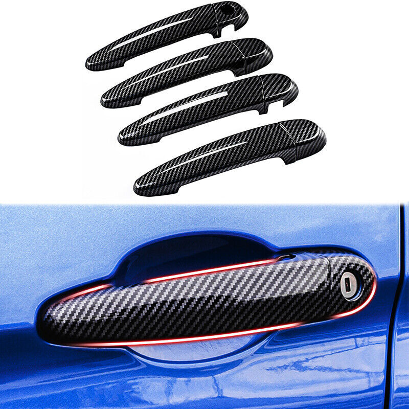 Carbon Fiber Style Car Door Handle Cover Car Accessories for BMW X1 12-15 E84