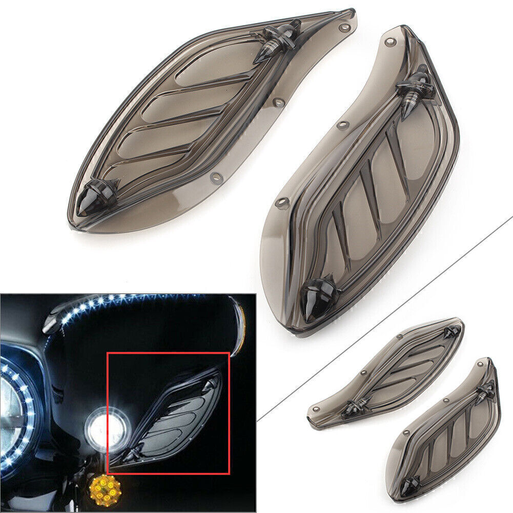 Side Wing Windshield Air Deflector Fit for Harley Touring FLHR FLHT CVO 1996-2013 97