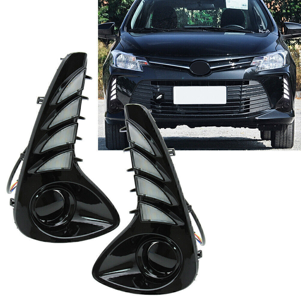2x Car LED Daytime Running Lights DRL for Toyota VIOS 2020 2021
