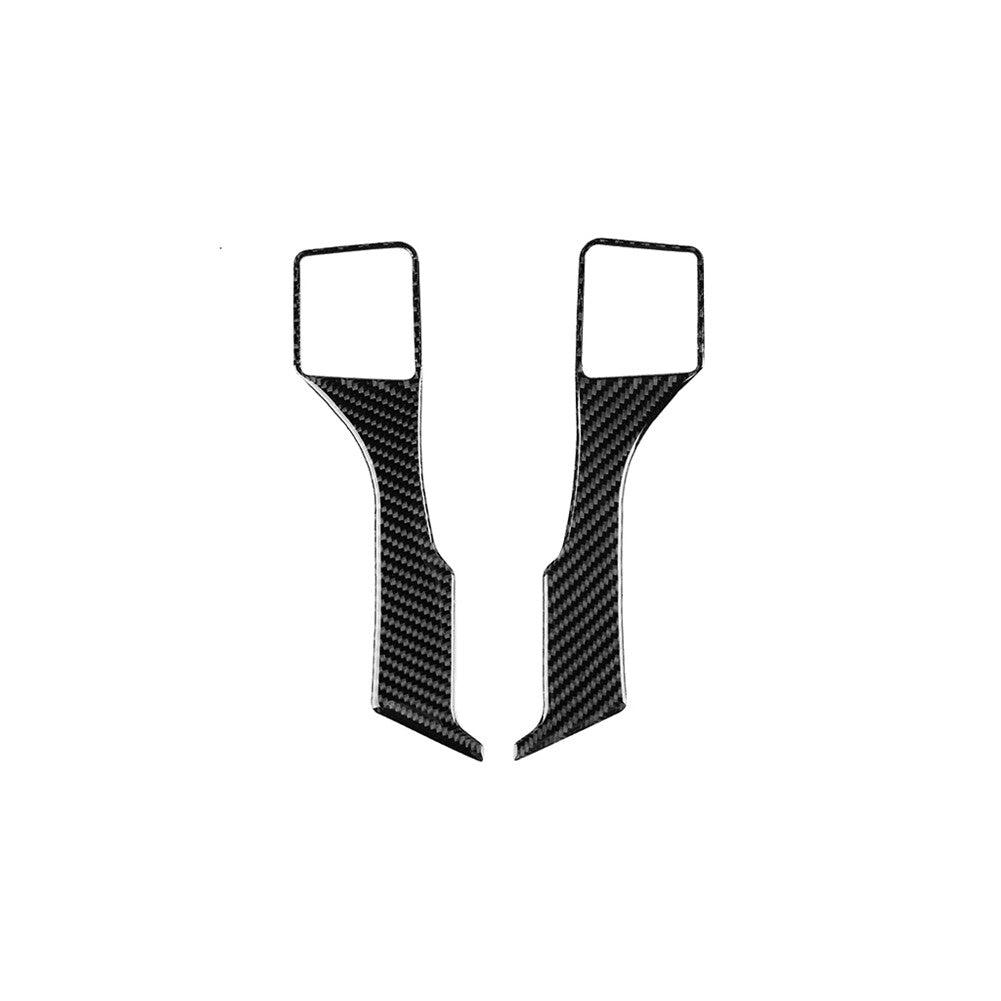 Carbon Fiber Steering Wheel Button Trim for Toyota for Land Cruiser Prado 2010-2018