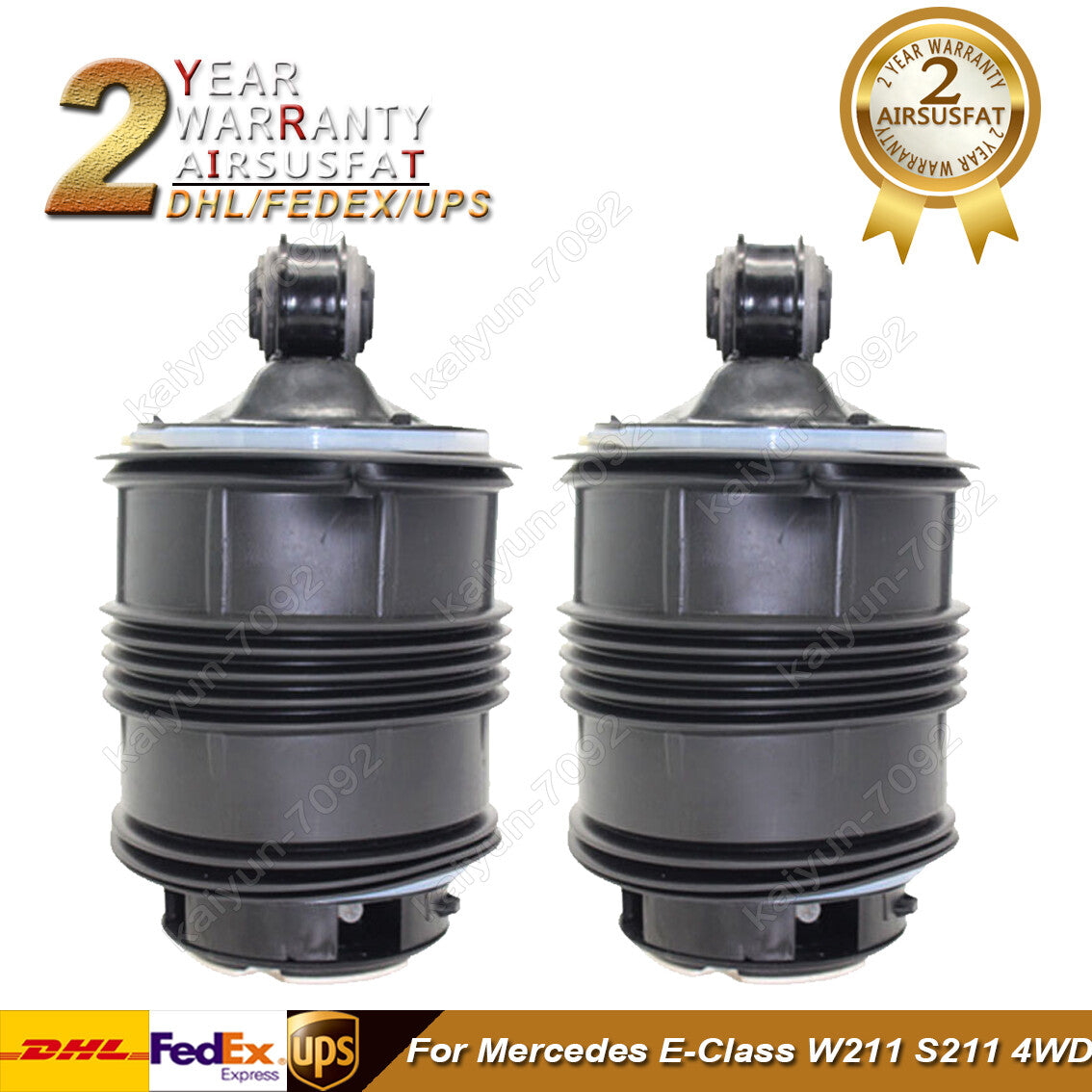 2X Rear R+L W211 Air Suspension Spring for Mercedes E-Class S211 4WD 2113200925
