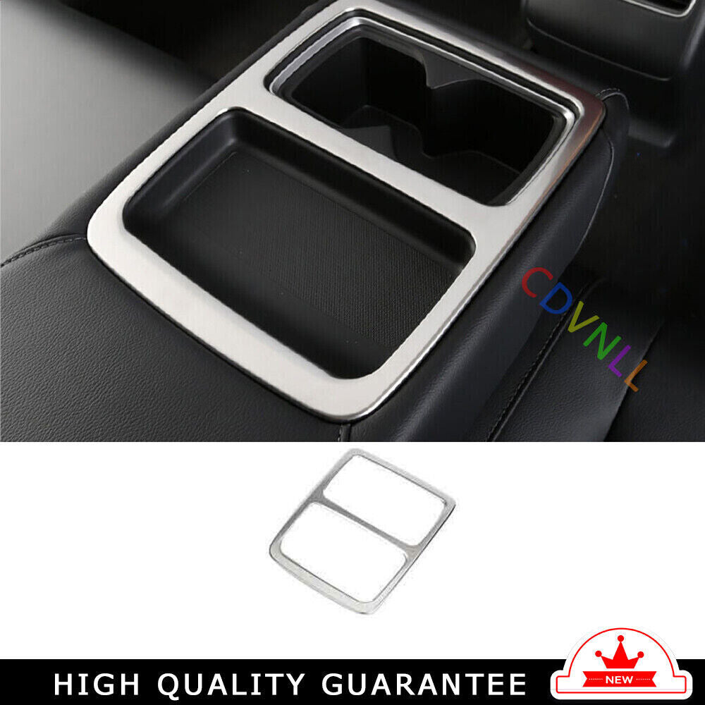 Rear Water Cup Holder Panel Trim for Honda Accord 10TH 2018-2022 Silver Titanium