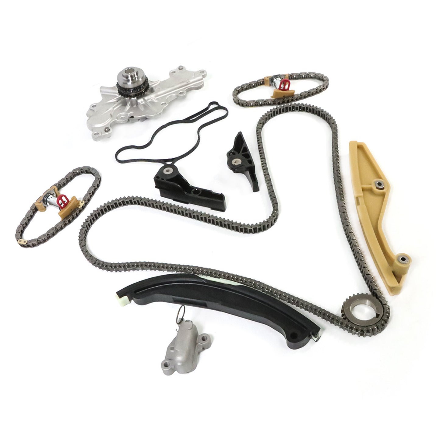 Timing Chain Kit+Water Pump Fit 13-17 for Ford Edge Taurus for Lincoln MKS MKX 3.5 3.7L