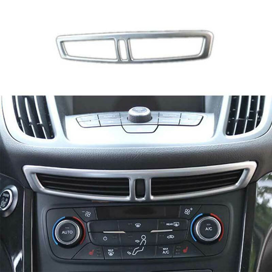 Matte Silver Middle Console Air Outlet Vent Trim for Ford Escape Kuga 2013-2019