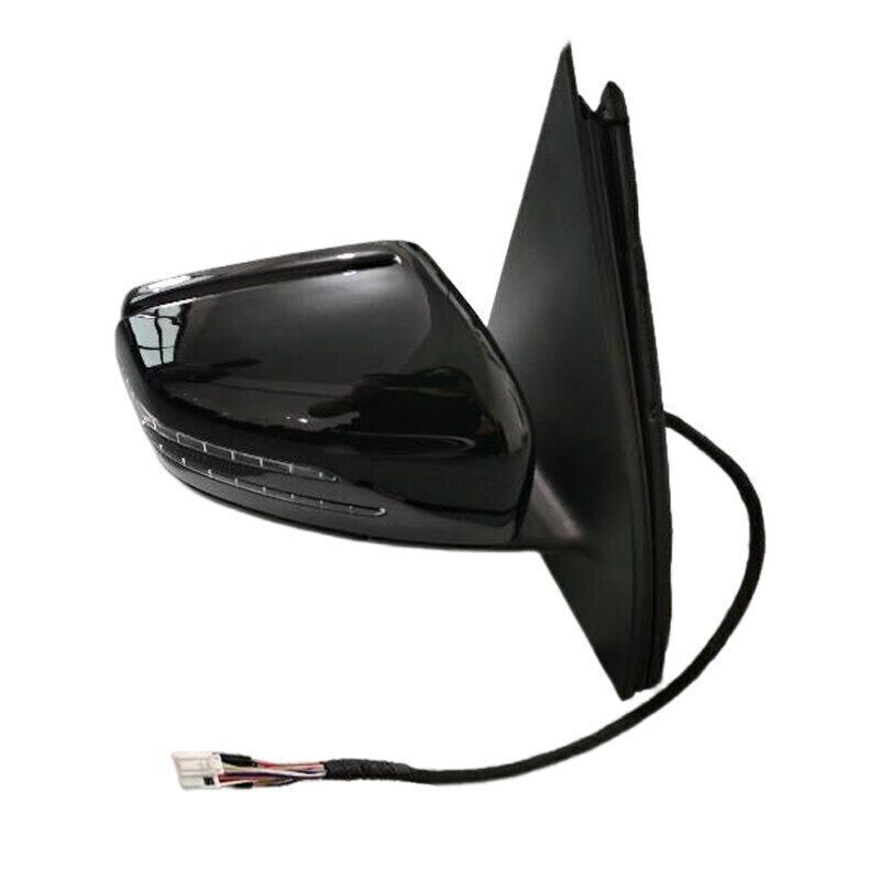 for Mercedes Benz W166 ML166 ML300 2012-15 Pair Black Rear View Mirror Assembly