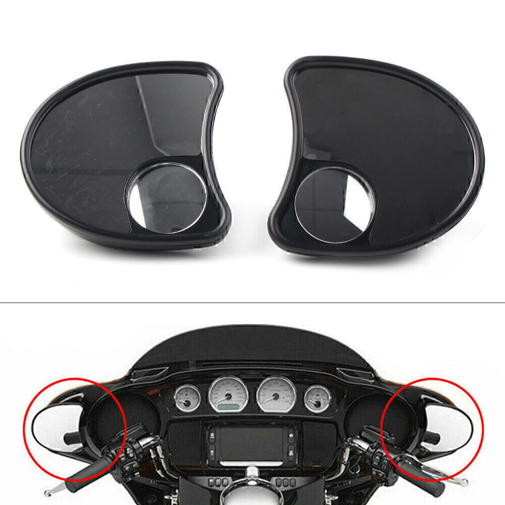 Fairing Mounted Mirror w/ Blind Spot Mirrors Fit for Harley Batwing Touring 14-18 14