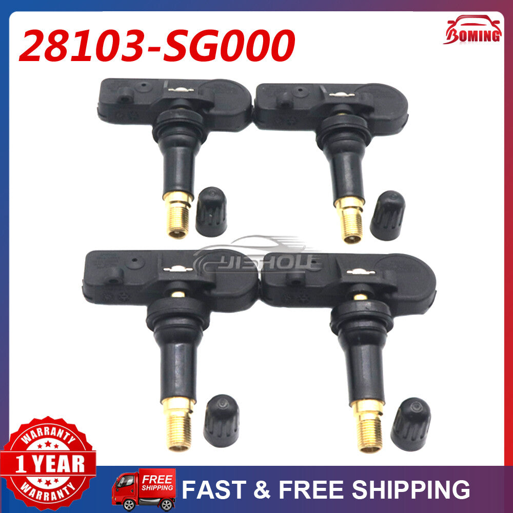 4-pack of new Tire Pressure Sensors (TPMS) for Subaru Forester Impreza Legacy 2008-2018