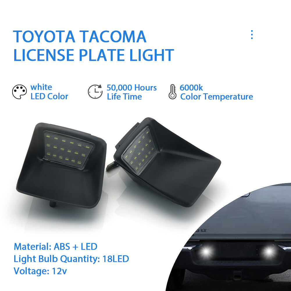 2Pcs Car LED Number License Plate Light Lamps for Chevy Colorado 2004-2012 6000K