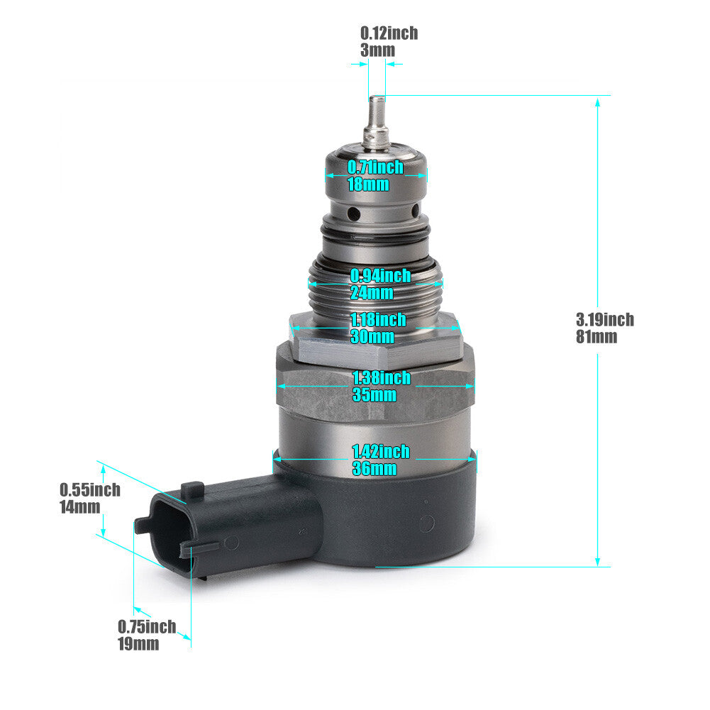One fuel rail pressure regulator for Ford F-250 350 Super Power Stroke Diesel