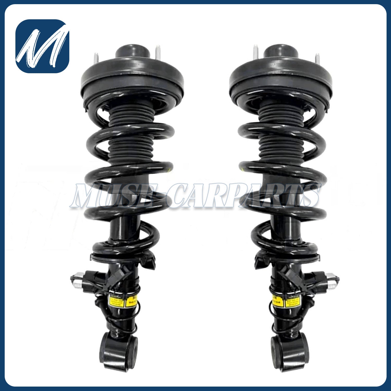 Pair Front Shock Struts Assys PASM for Porsche for Cayenne 958 for VW Touareg 2011-2018