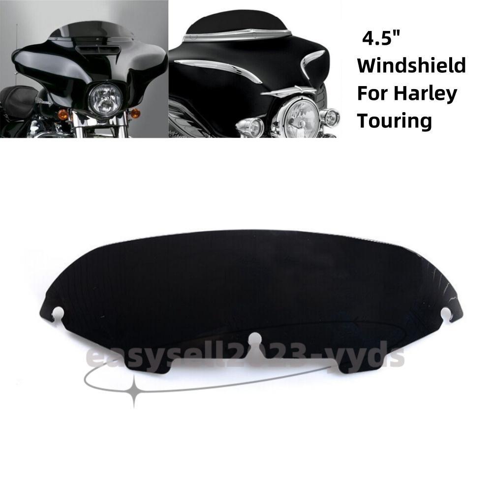Black 4.5 Windshield Windscreen for Harley Touring Electra Street Glide 96-13