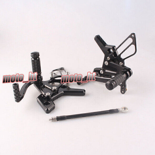 for Kawasaki Z750 2004 2005 2006 Black CNC Motorcycle Rearsets Foot pegs