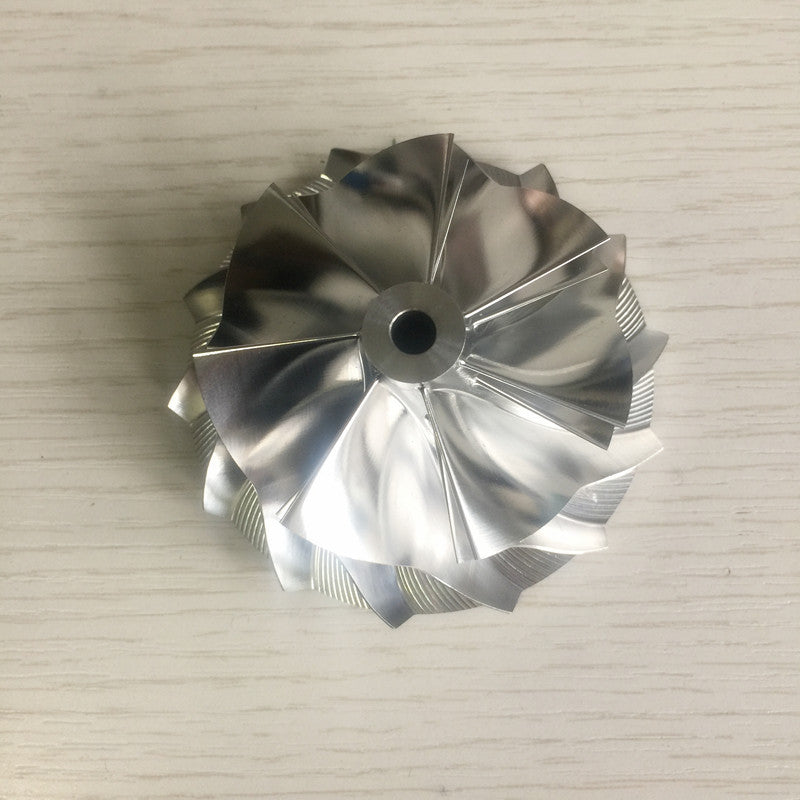 K16 57.00/71.00mm 7+7 Blade High-Performance Turbine Billet Compressor Wheel