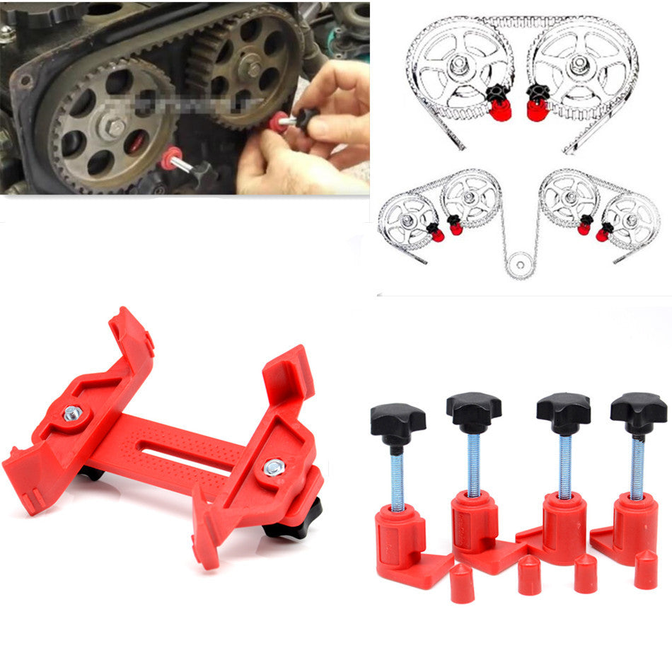 Car 5in1 Dual Cam Camshaft Fixed Holder Clamp Timing Sprocket Gear Locking Tool