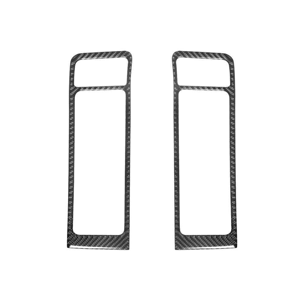 2Pcs Carbon Fiber Front Door Air Vent Cover Trim for Dodge for Ram 1500 2013-2015