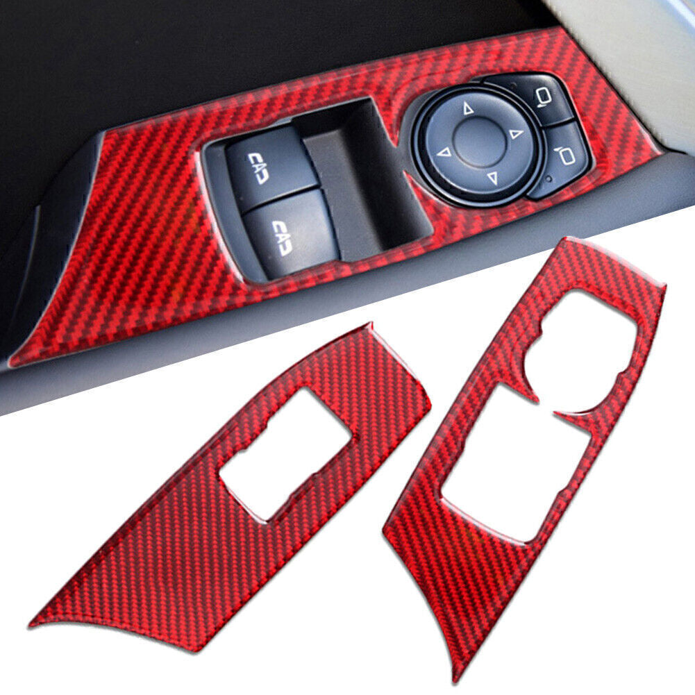 for Chevrolet Camaro 2016-2020 19 Red Window Control Switch Panel Cover Sticker