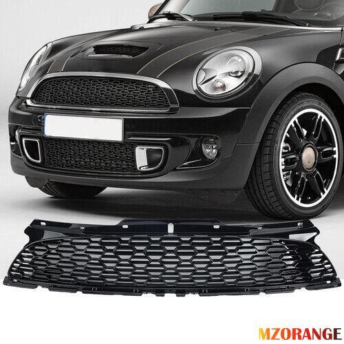 F¨¹r for BMW for Mini R55 07-15 K¨¹hlergrill Front Mittelgrill Gl?nz Schwarz 51117255125