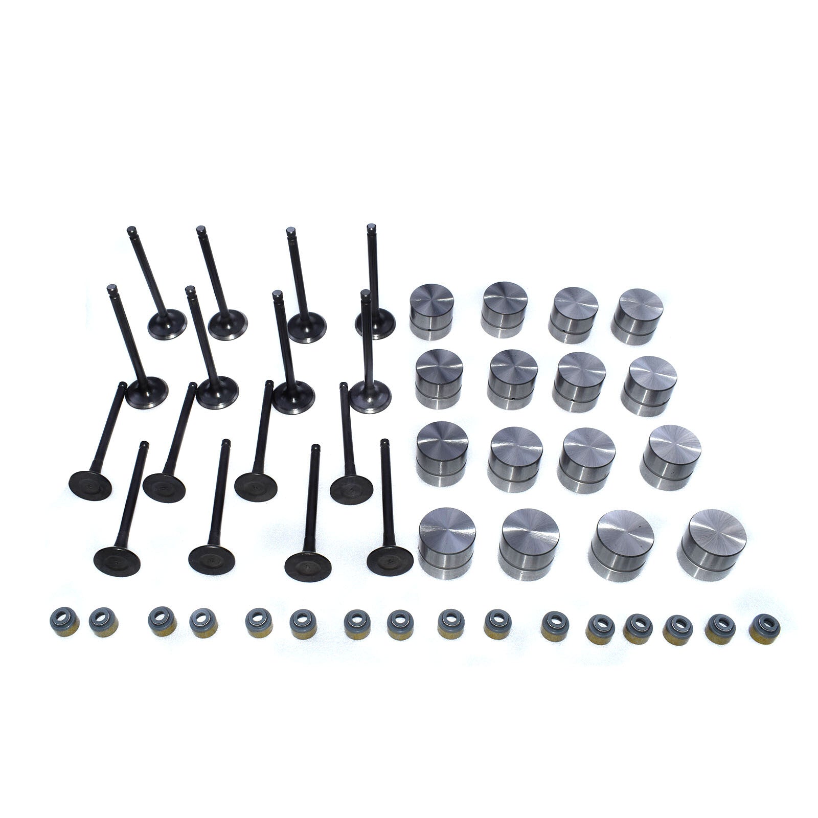 for Hyundai for Kia Intake and Exhaust Valve and Stem Seals and Hydraulic Lifter Kit
