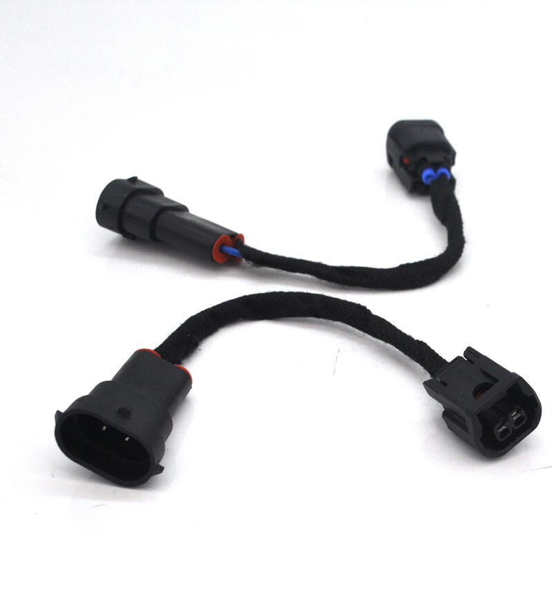 2x Halogen to LED Foglight Plug and Play Adaptor cable for Honda accord 4dr H8