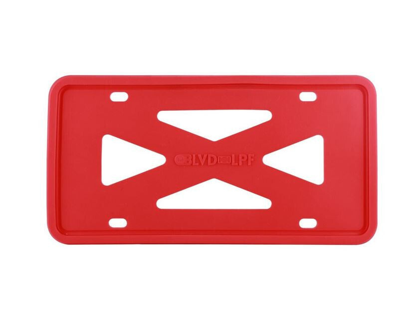Car license plate frame cover cap, trunk red silicone, suitable for Nissan