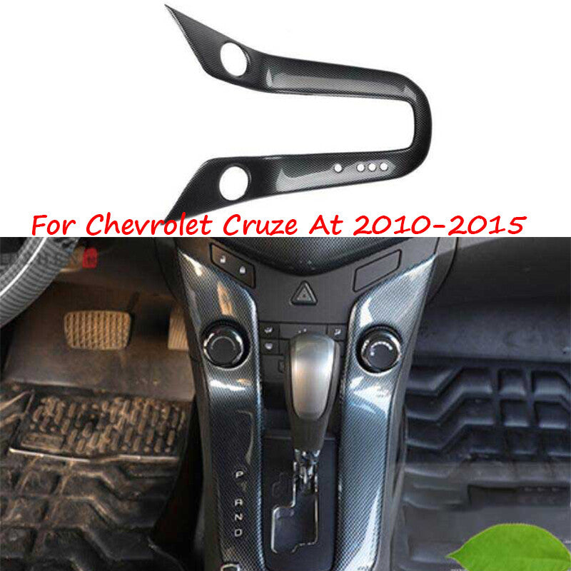 Fit for Chevrolet for Cruze At 10-15 Carbon Pattern Central Console Gear Shift Frame