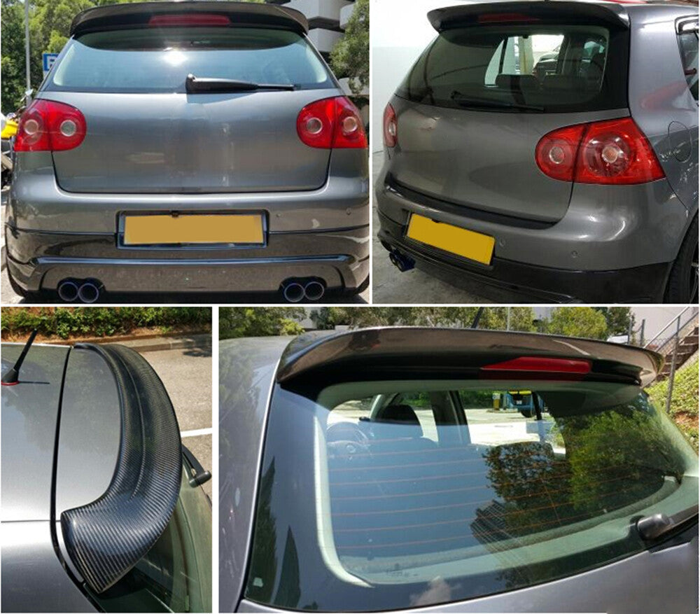 for Volkswagen for Golf 5 MK5 GTI R32 2004-2008 REAL Carbon Rear Roof Spoiler Wing