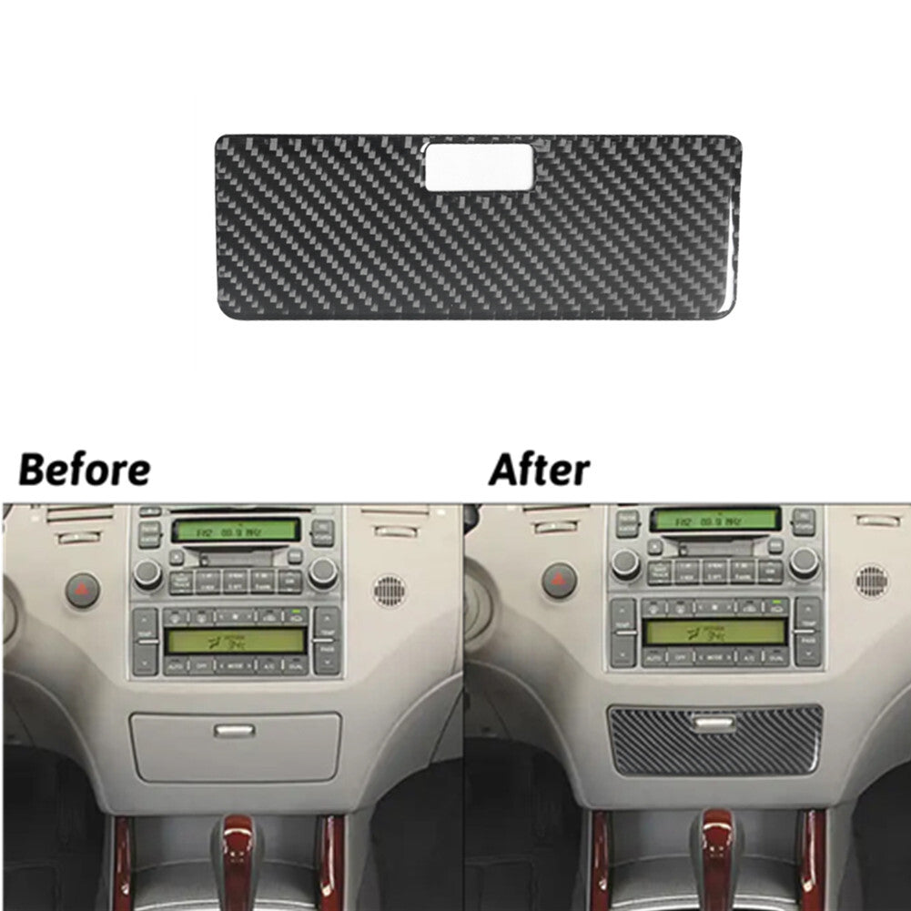 Carbon Fiber Center Storage Cover Sticker Trim for Hyundai Azera 2006-2011