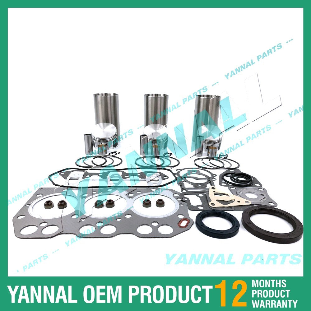 3TNA68 Overhaul and Rebuild Kit with Complete Gaskets for Yanmar Diesel Engines