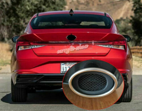 1P Stainless Rear Exhaust Muffler Tail Pipe End Tip Fit For 2021 for Hyundai for Elantra