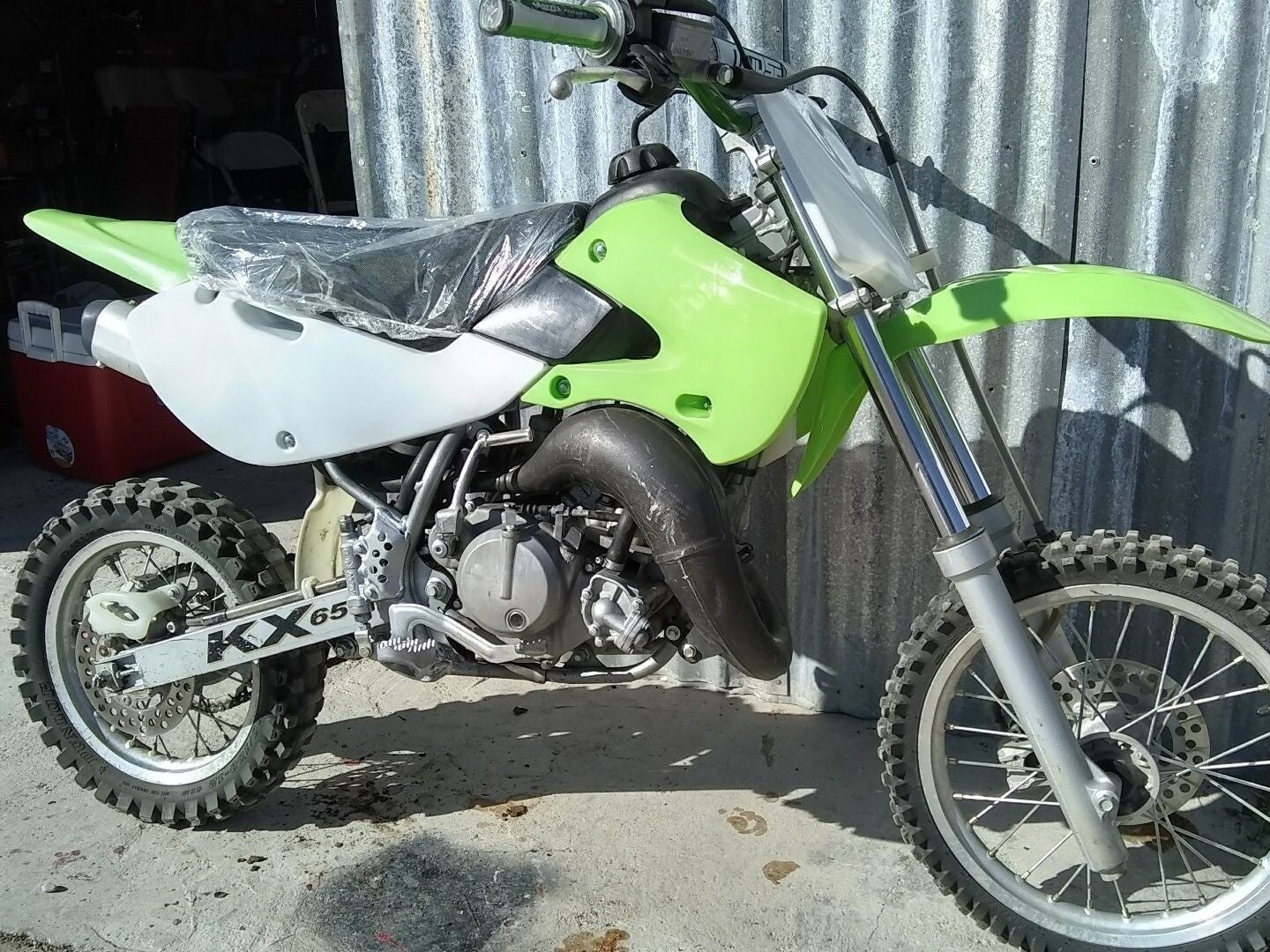 Plastic fairing kit fuel tank for seat hardware for Kawasaki KLX110 KX65 pit bikes