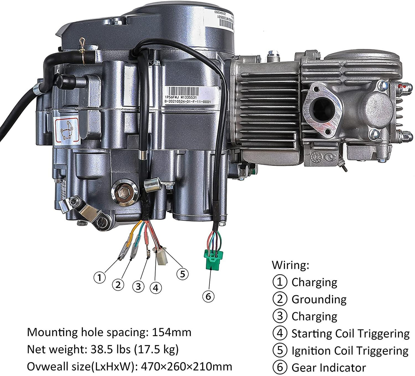 for Lifan 150cc engine motor kit for Dirt bikes, Apollo for Honda CRF50 SSR 125 140cc 200cc