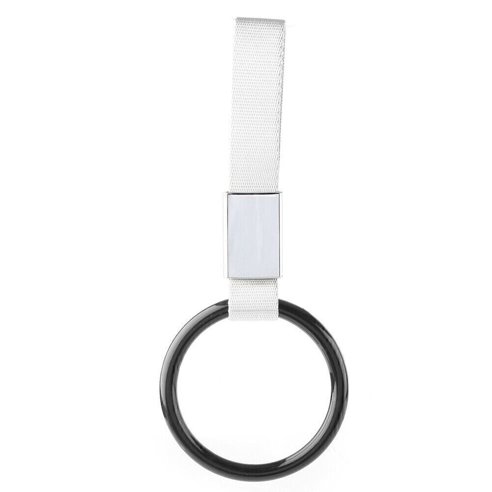 Round Tsurikawa Black Ring Subway Train Bus Handle Strap Hanging Charm Drift