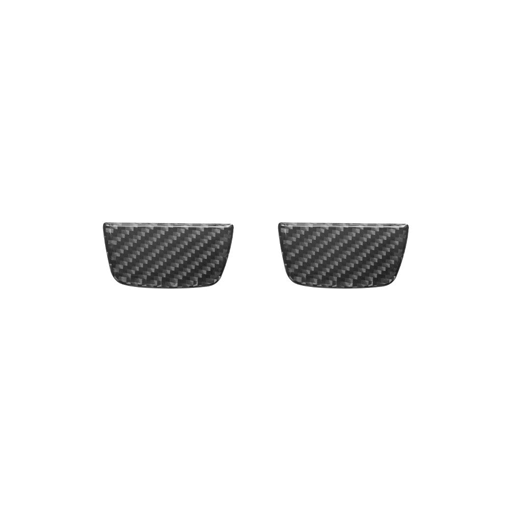 2X Carbon Fiber Front Door Pull Cover for Jeep for Wrangler JL 2018+ Gladiator 2020+