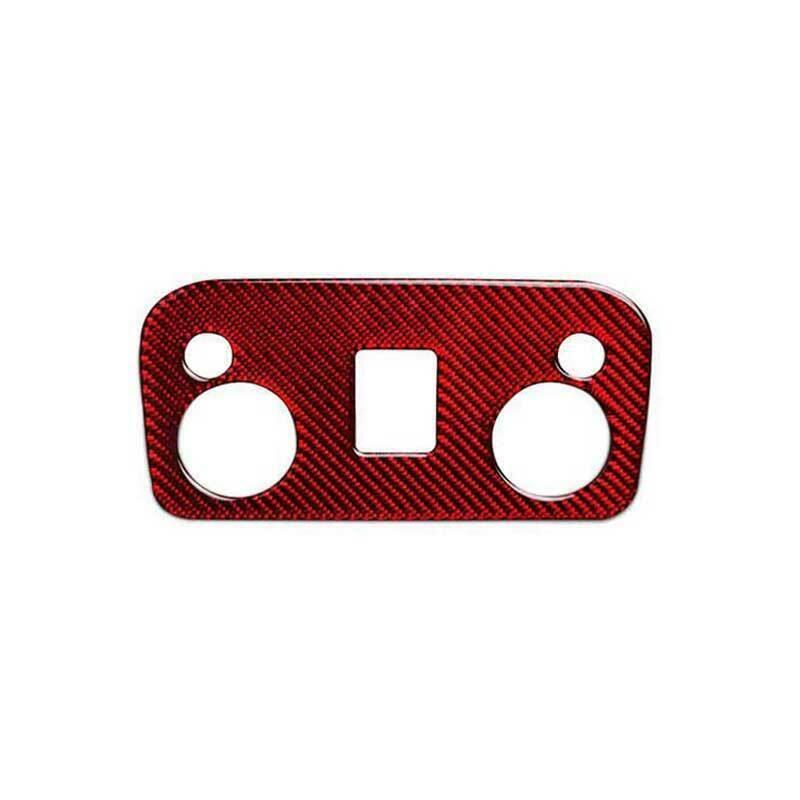 for Ford for Mustang for Shelby 2015-22 Red Carbon Fiber Front Reading Light Lamp Frame