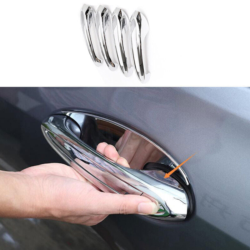 ABS Chrome Exterior Outside Door Handle Cover Trim for BMW 5 Series G30 2018-23