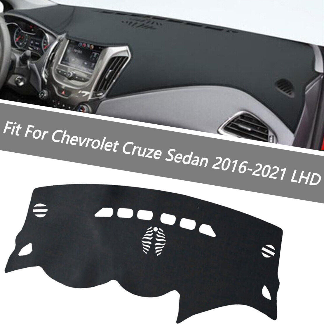 PU leather Dashboard Dash Mat Non-slip DashMat Pad for Chevrolet for Cruze 16-2021